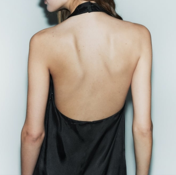 Zara Slit Halter Dress Limited Edition - Picture 7 of 9